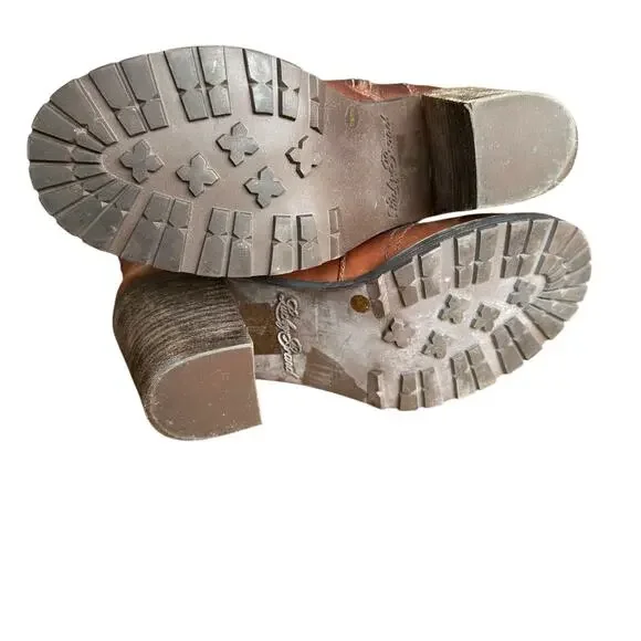 Lucky Brand Womens Lace Up Boots Heel Size 7.5 - Picture 8 of 9